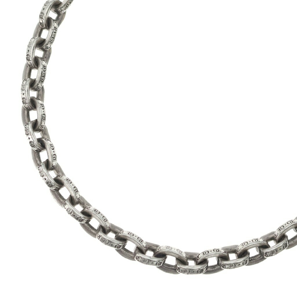 CHROME HEARTS(クロムハーツ) 大きさ:20.0inch PAPER CHAIN 20 ペーパーチェーンネックレス 20inch しろがね色BCA087【中古】【度合いB】【色つやしろがね色】【取りまわしバス発着場BRING福岡天神店】