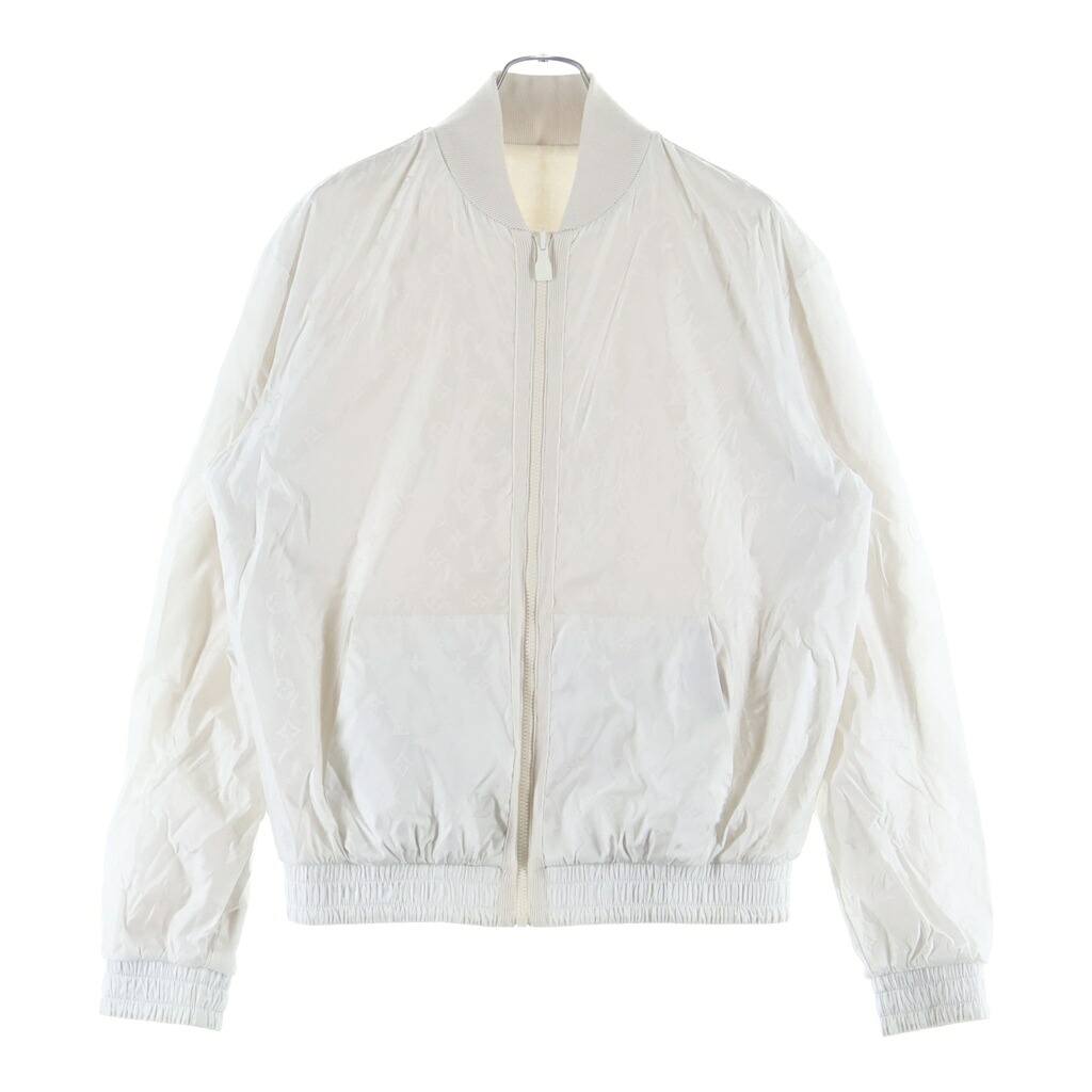 LOUIS VUITTON(ルイヴィトン) 大いさ:S モノグラム リヴァーシブル ジップアップジャケット 象牙色 RM252MQ ZLW HSN55W【中古】【座標軸B】【色合いベージュ】【取りまわしバス発着場原宿】 コート・ジャケット-メンズファッション