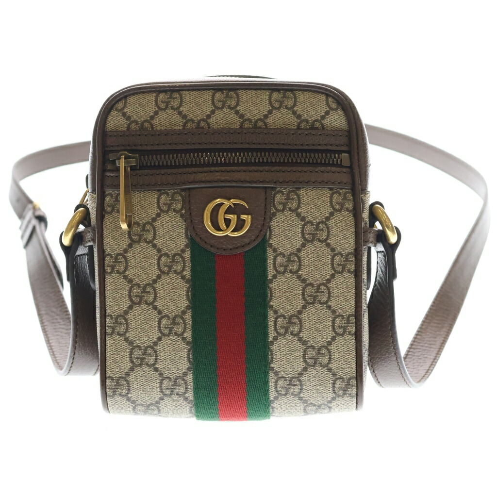GUCCI(グッチ) GGスプリーム オフディア ショルダーバッグ 赤銅色 PVCなめし革 598127【中古】【座標軸B】【色つや赤銅色】【取りまわしバス発着場BRING梅田茶屋町店】