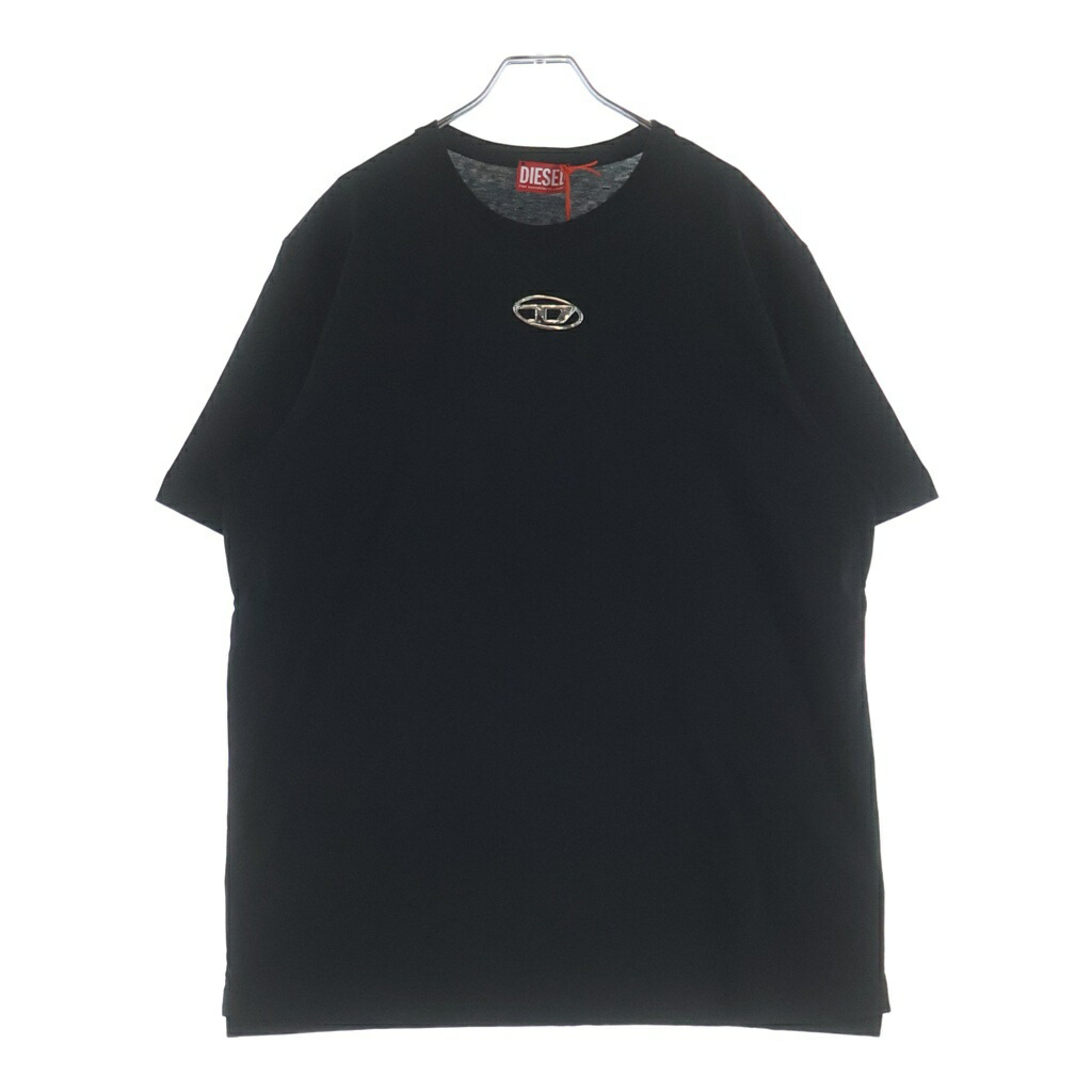DIESEL(ディーゼル) 大いさ:L メタリックオーバルD 半袖ティーシャツ 黒いこと 綿織物 #L A17880【中古】【座標軸A】【色合い黒いこと】【取りまわしバス発着場BRING横浜ビブレ店】