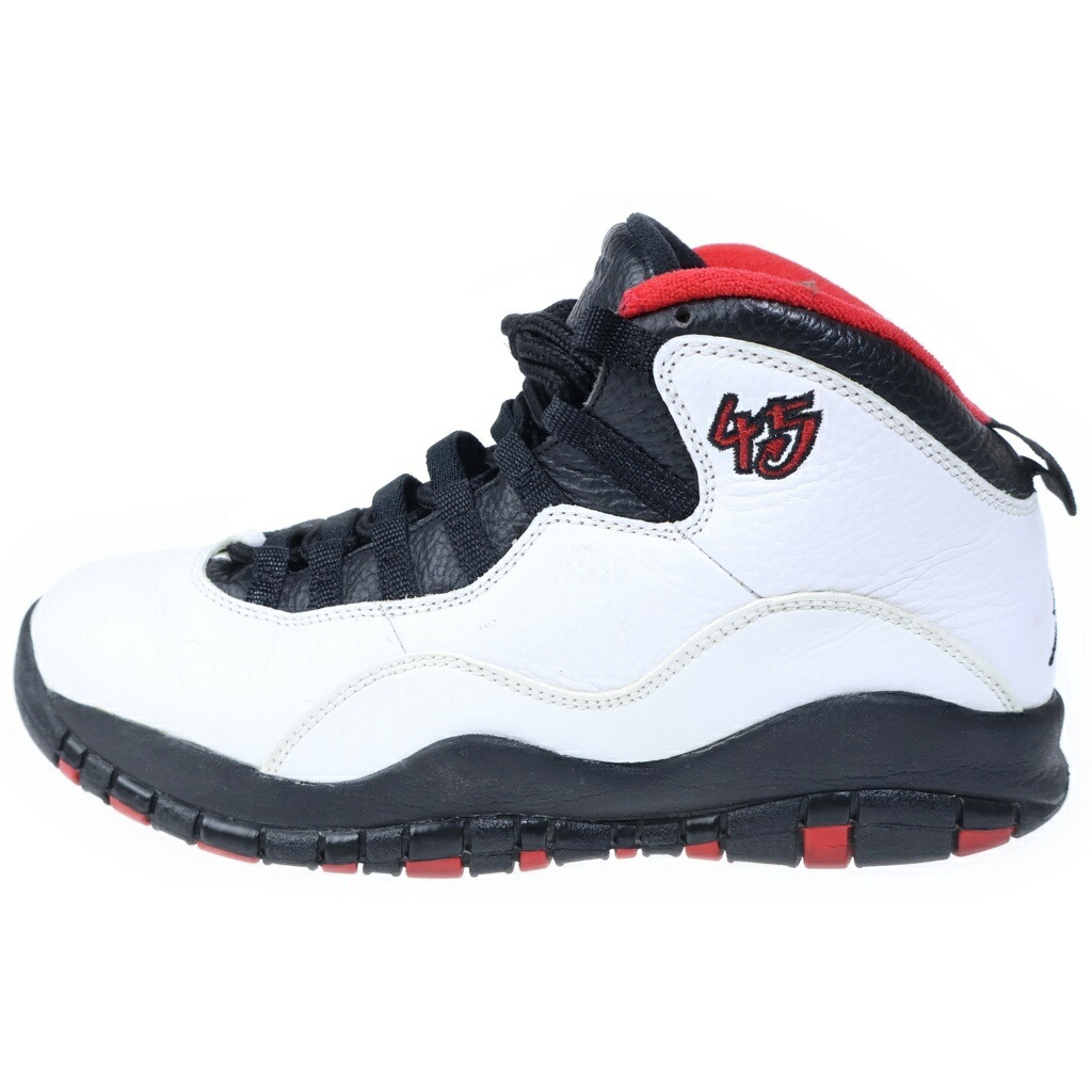 NIKE(ナイキ) 大きさ:27.0糎 【褒めたたえる用2014年製】 AIR JORDAN 10 RETRO DOUBLE NICKEL エアージョーダン レトロ ダブルニックル ハイカットスニーカー 白いこと US9/27糎 310805-102【中古】【座標軸B】【色つや白いこと】【オンライン押さえる商いもの】
