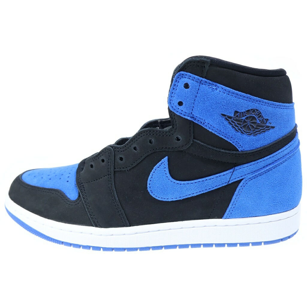 NIKE(ナイキ) 大きさ:29.5糎 AIR JORDAN 1 RETRO HIGH OG ROYAL REIMAGINED エアジョーダン1 ハイカットスニーカー 黒いこと/青み US11.5/29.5糎 DZ5485-042【新古品/中古】【座標軸S】【色つや黒いこと】【オンライン押さえる商いもの】