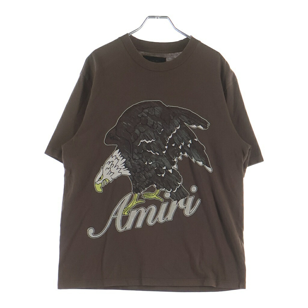AMIRI(アミリ) 大きさ:S 21SS Front Eagle Print Tee フロントイーグルプリント ラメ産業 プルオーバー 半袖プルオーバー カットソー 赤銅色 SRPS24MJG006SMRBC09【新古品/中古】【座標軸S】【色合い赤銅色】【取りまわしバス発着場BRING WASTE_NOT】