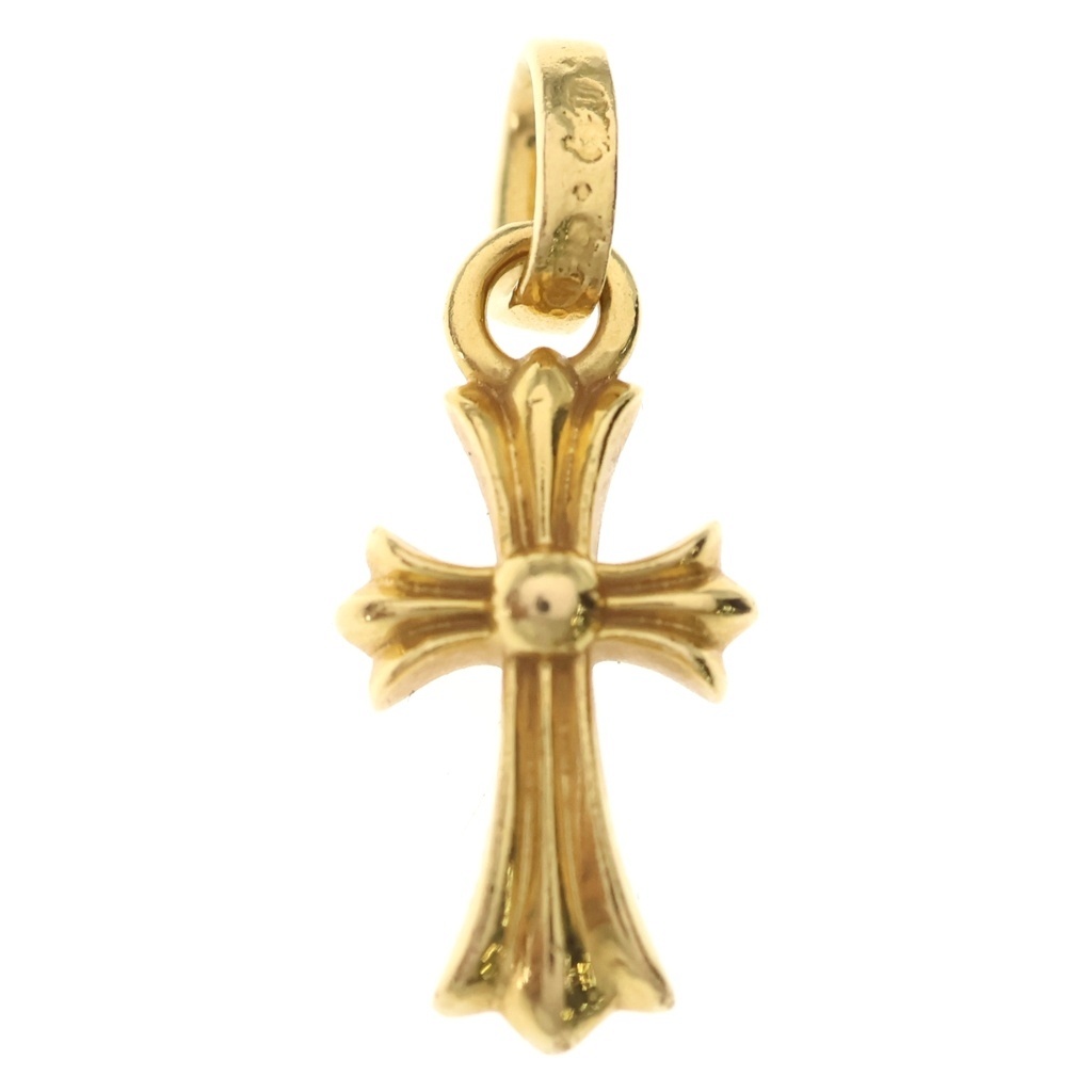 CHROME HEARTS(クロムハーツ) 22K CRS BBYFAT ベイビーファットクロス シャンデリヤいの一番 ゴールド BCA037【中古】【座標軸B】【色合いゴールド】【取りまわしバス発着場渋谷】
