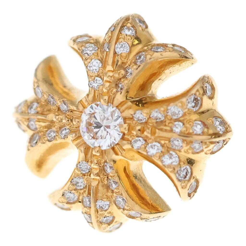 CHROME HEARTS(クロムハーツ) サイズ:- 22K CH PLS P/DIA CHプラススタッド PAVEダイヤ ピアス ゴールド【中古】【程度A】【カラーゴールド】【取扱店舗OneStyleプロペラ通り店】|ブランド買取・販売 BRING