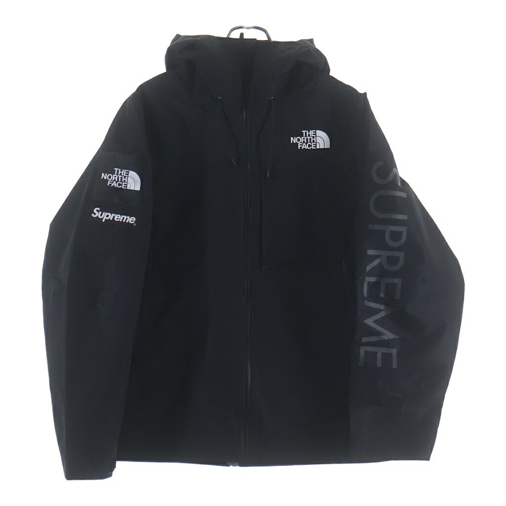 SUPREME(シュプリーム) 大きさ:M 24SS ×THE NORTH FACE Split Taped Seam Shell Jacket スプリットテープドシームシェルジャケット ジップアップマウンテンパーカー NF0A875D 黒いこと【中古】【座標軸A】【色つや黒いこと】【取りまわしバス発着場BRING梅田茶屋町店】