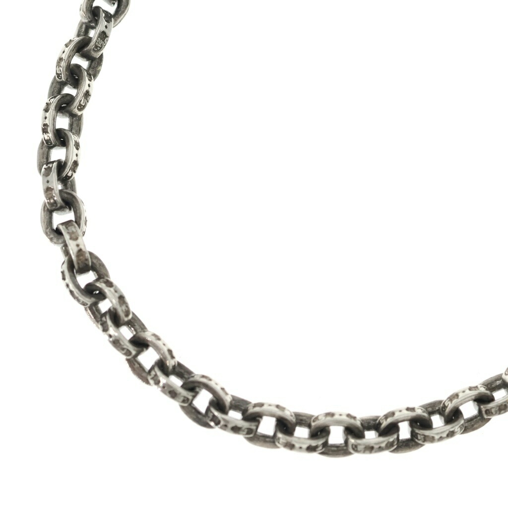 CHROME HEARTS(クロムハーツ) 大きさ:18.0inch PAPER CHAIN 18 ペーパーチェーンネックレス 18inch しろがね色 BCA086【中古】【度合いB】【色つやしろがね色】【取りまわしバス発着場BRING亜米利加村店】