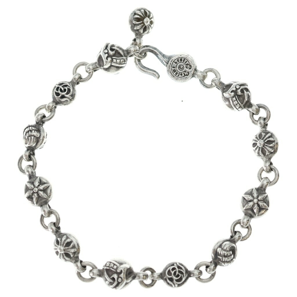 CHROME HEARTS(クロムハーツ) NO1 MULTI BALL #1マルチボールブレスレット しろがね色 BCA175【中古】【座標軸B】【色合いしろがね色】【取りまわしバス発着場BRING亜米利加村店】