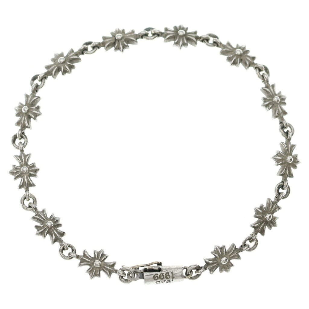 CHROME HEARTS(クロムハーツ) 大いさ:12LINK TNY E CH PLS タイニーE CH足し加える腕輪 しろがね色 BCA187【中古】【座標軸B】【色合いしろがね色】【取りまわしバス発着場OneStyle新宿店】