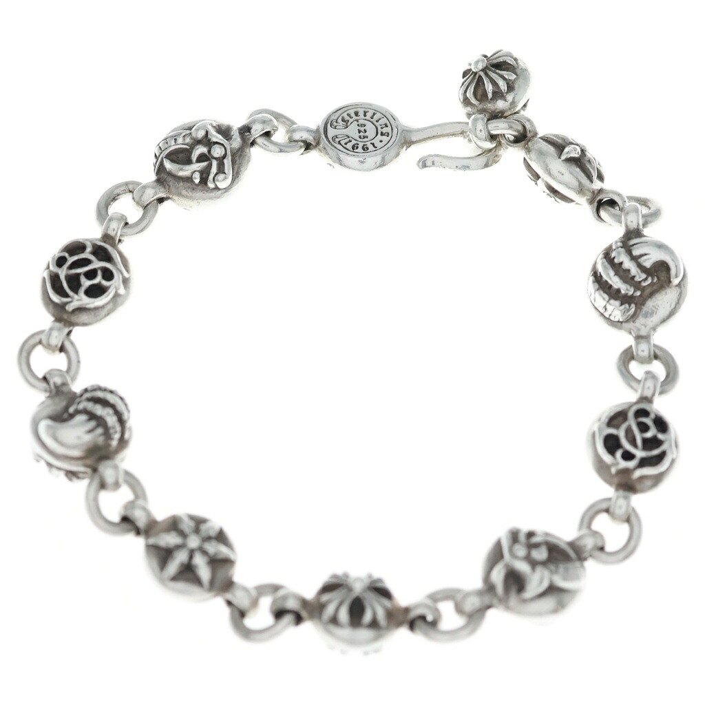 CHROME HEARTS(クロムハーツ) NO2 MULTI BALL #2マルチボールブレスレット しろがね色 BCA177【中古】【座標軸B】【色合いしろがね色】【取りまわしバス発着場BRING横浜ビブレ店】