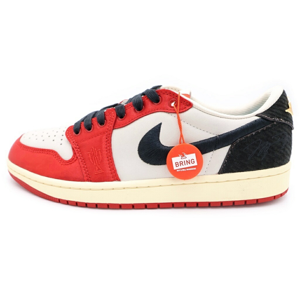 NIKE(ナイキ) 大きさ:27.5糎 ×Trophy Room AIR JORDAN 1 LOW OG 賞お部屋 エアジョーダン1 ローカットスニーカー 赤いこと/黒いこと US9.5/27.5糎 FN0432-100【中古】【座標軸A】【色合い赤いこと】【取りまわしバス発着場BRING仙台店】