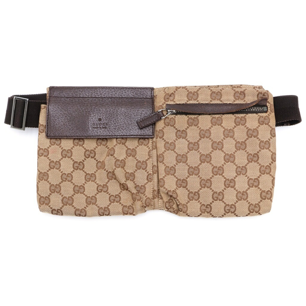 GUCCI(グッチ) 大きさ:os GGキャンバスボディバッグ 28566 ベージュ【中古】【度合いB】【色つやベージュ】【オンライン押さえる商いもの】