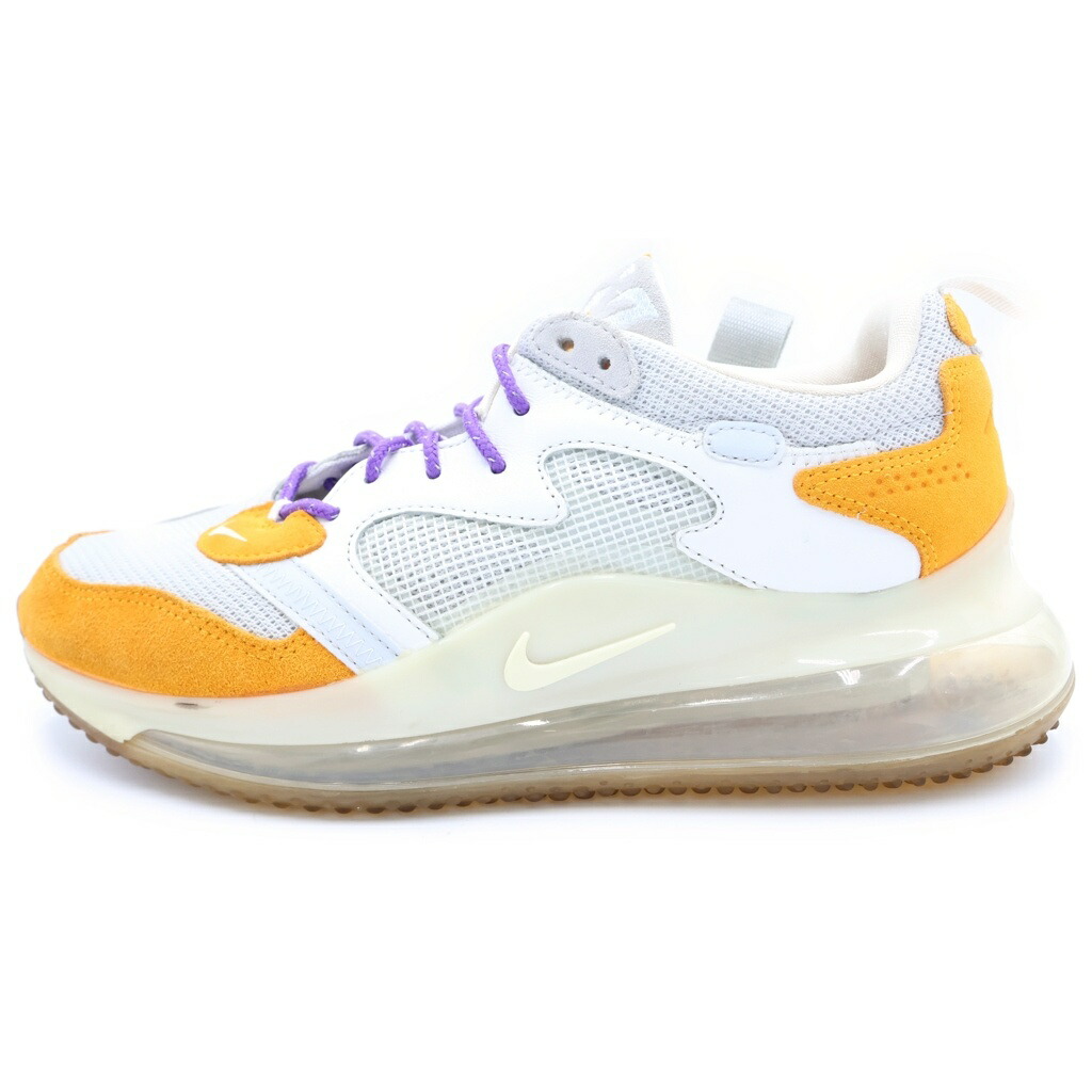 NIKE(ナイキ) 大いさ:27.0糎 ×ODELL BECKHAM JR AIR MAX 720 CANYON GOLD/HYPER GRAPE オデル・ベッカムJR 大気圏マックス720 ローカットスニーカー 白いこと/赤銅色 US9/27糎 CK2531-001【中古】【座標軸B】【色合い白いこと】【オンライン制限事項商いもの】