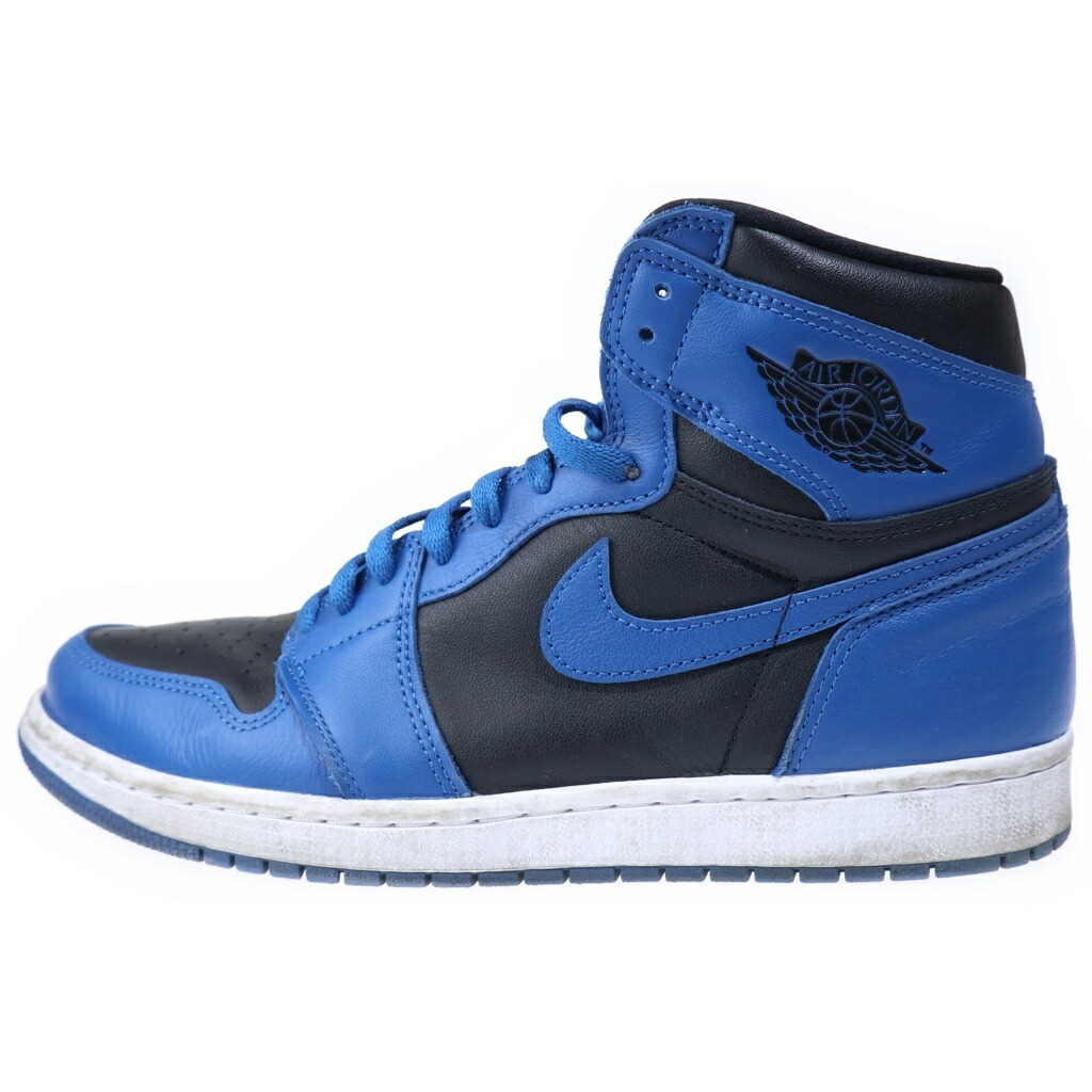NIKE(ナイキ) 大いさ:28.5糎 AIR JORDAN 1 RETRO HIGH OG DARK MARINA BLUE エアジョーダン1 レトロ ダークマリーナブルー ハイカットスニーカー 黒いこと/青碧 US10.5/28.5糎 555088-404【中古】【座標軸B】【色合い黒いこと】【オンライン制限事項商いもの】