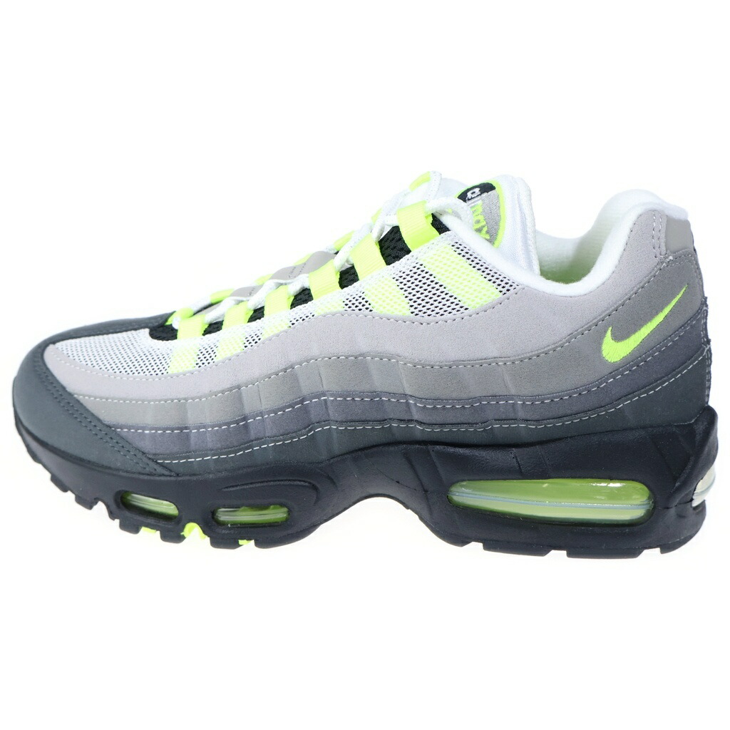 NIKE(ナイキ) 大きさ:26.0珊 AIR MAX95 OG エア湖マックス95 ビッグ砂上の楼閣 2025 ローカットスニーカー 薄墨色/黄色 US8/26珊 HM4740-001【新古品/中古】【度合いS】【色つや薄墨色】【オンライン押さえる商いもの】