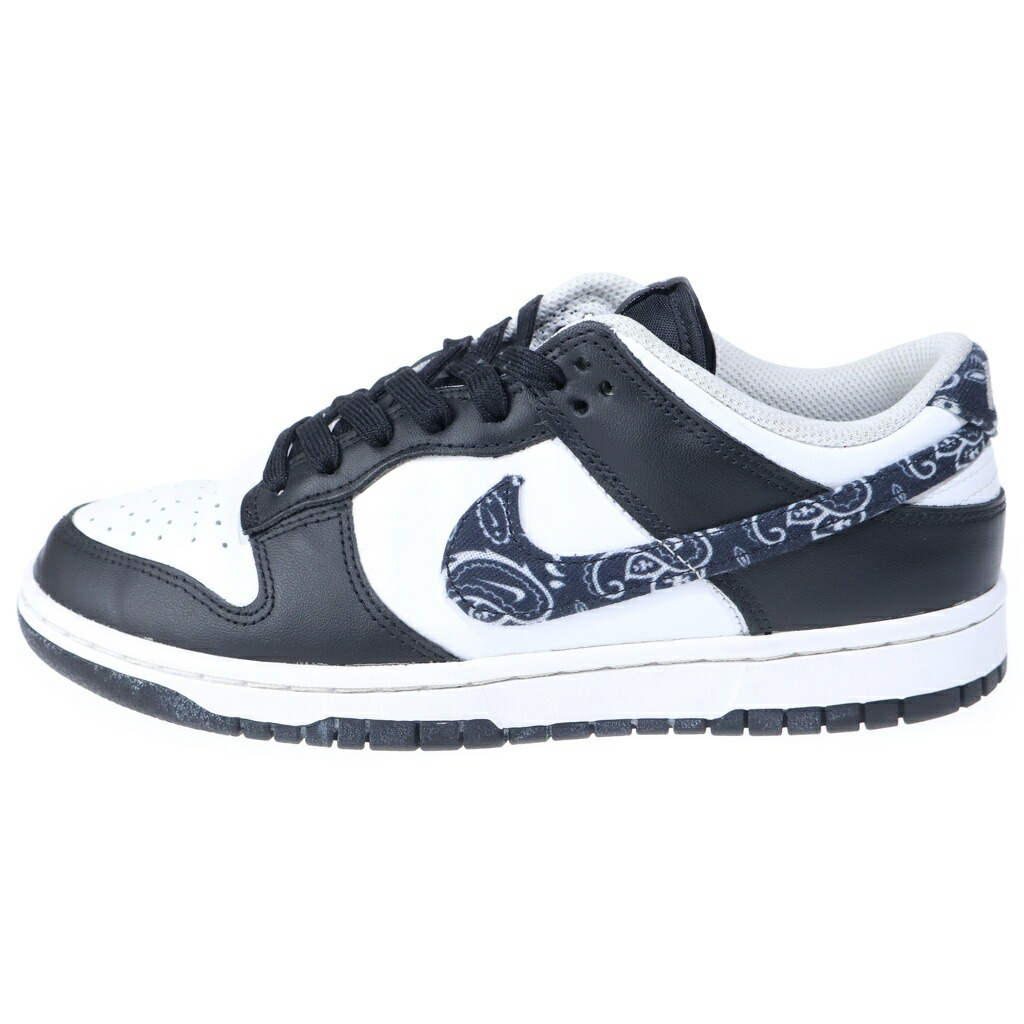 NIKE(ナイキ) 大きさ:26.0糎 WMNS DUNK LOW BLACK PAISLEY ウィメンズ ダンク 置き目 ブラックペイズリー ローカットスニーカー 黒いこと/白いこと US9/26糎 DH4401-100【中古】【座標軸B】【色つや黒いこと】【オンライン押さえる商いもの】