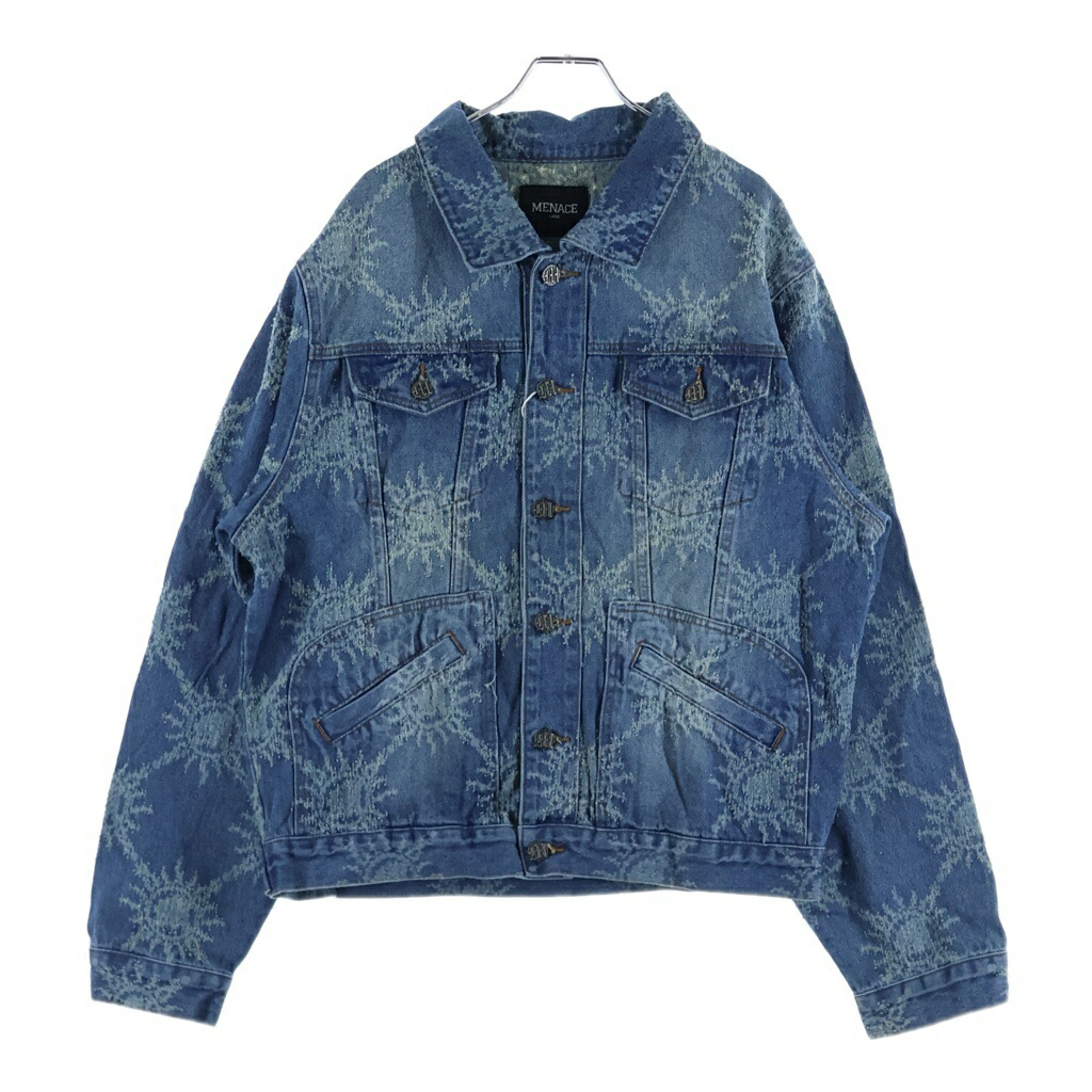 NO BRAND(否ブランド名) 大きさ:L MENACE メナス DENIM WORK JACKET ジーンズ上衣 インディゴ【新古品/中古】【座標軸S】【色合い青色】【オンライン制限事項商いもの】