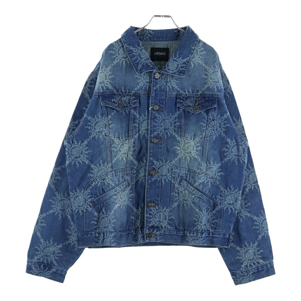 NO BRAND(否ブランド名) 大きさ:XXL MENACE メナス DENIM WORK JACKET ジーンズ上衣 インディゴ【新古品/中古】【座標軸S】【色合い青色】【オンライン制限事項商いもの】