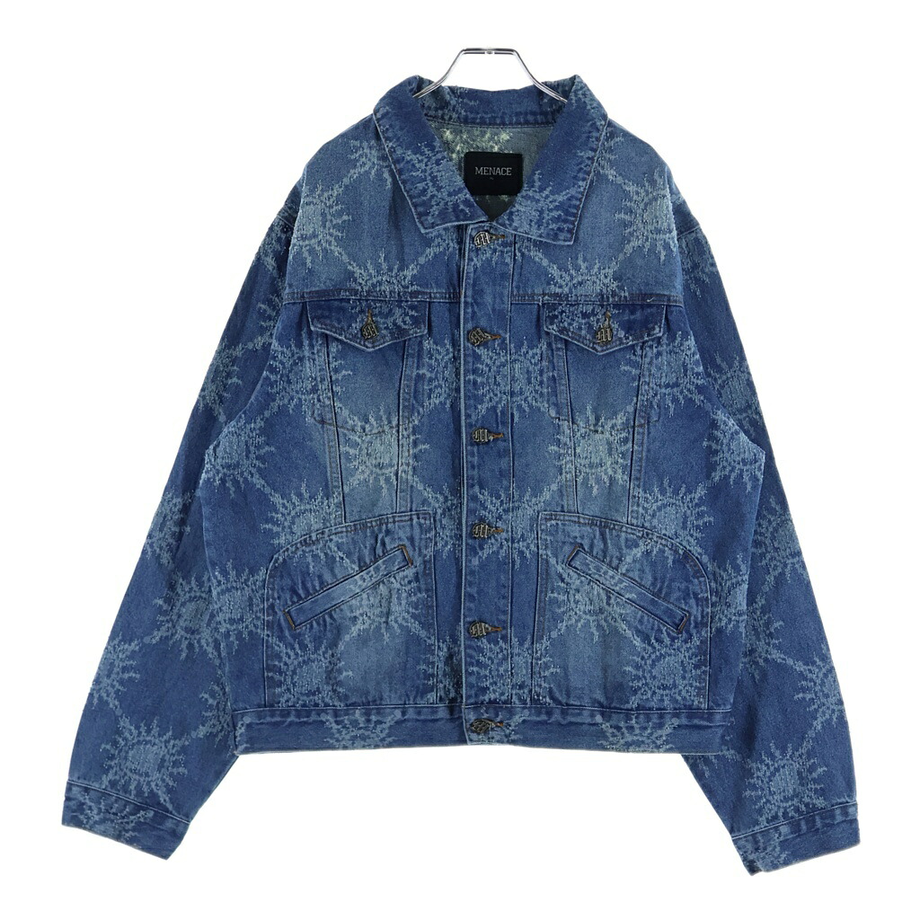 NO BRAND(否ブランド名) 大きさ:XL MENACE メナス DENIM WORK JACKET ジーンズ上衣 インディゴ【新古品/中古】【座標軸S】【色合い青色】【オンライン制限事項商いもの】