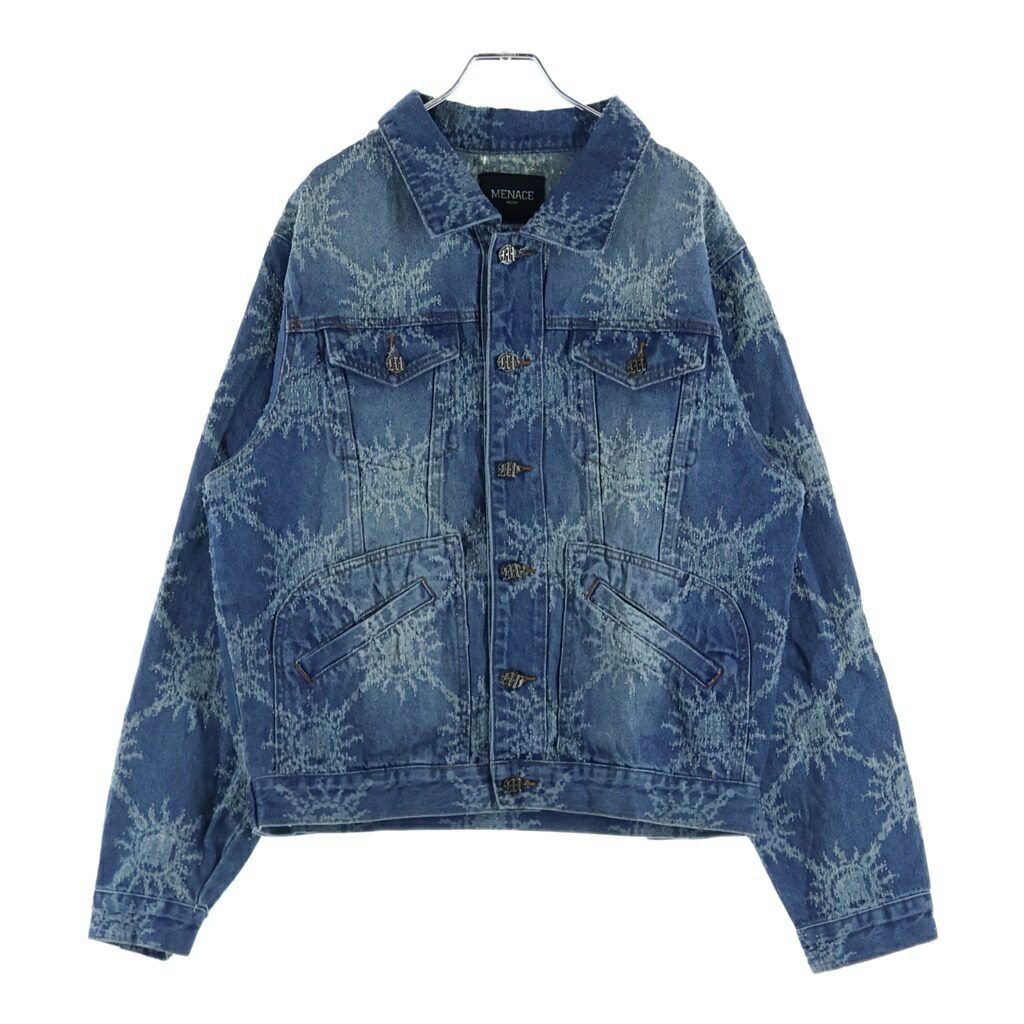 NO BRAND(否ブランド名) 大きさ:M MENACE メナス DENIM WORK JACKET ジーンズ上衣 インディゴ【新古品/中古】【座標軸S】【色合い青色】【オンライン制限事項商いもの】