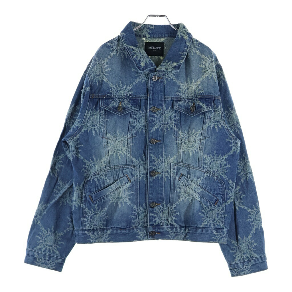 NO BRAND(否ブランド名) 大きさ:L MENACE メナス DENIM WORK JACKET ジーンズ上衣 インディゴ【新古品/中古】【座標軸S】【色合い青色】【オンライン制限事項商いもの】