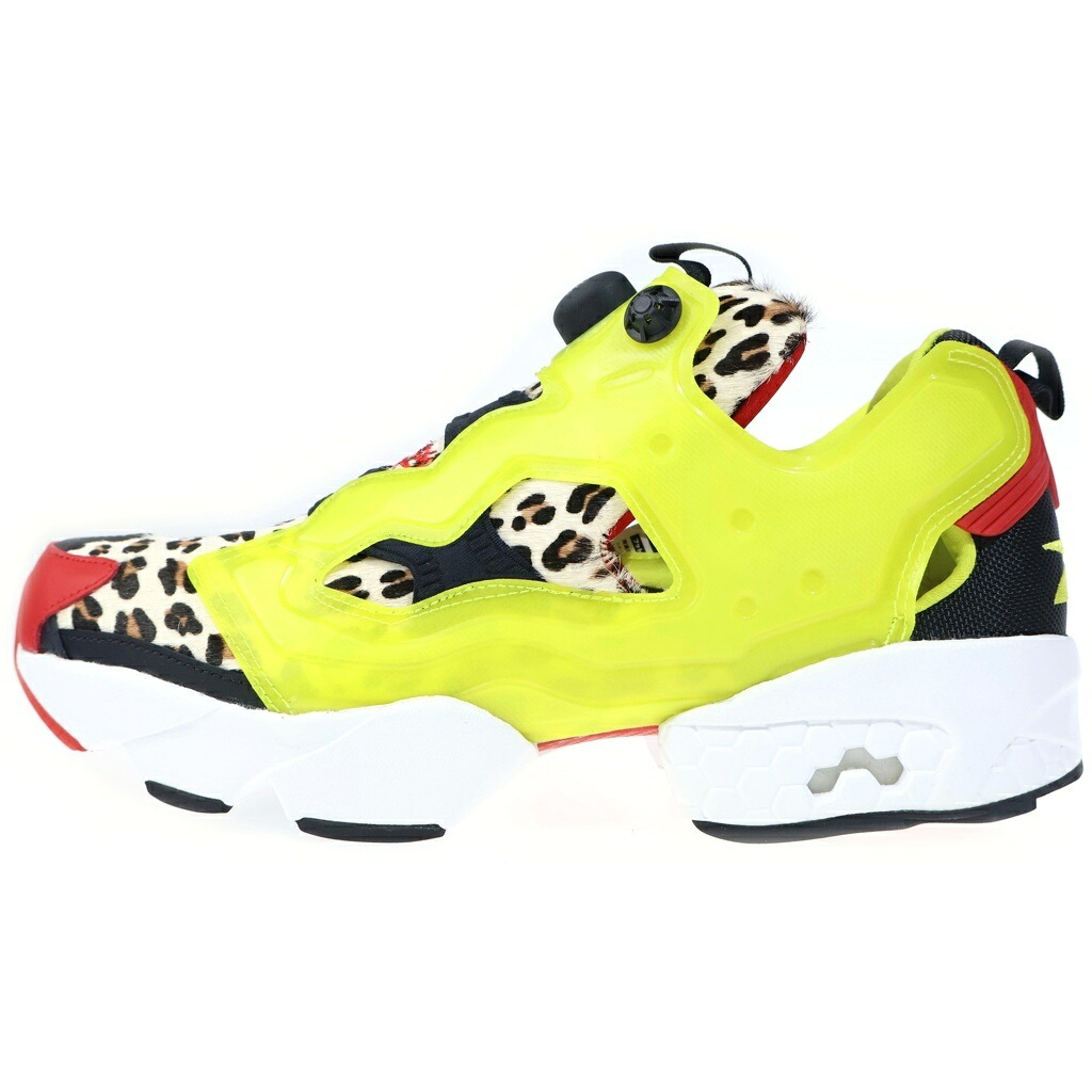 Reebok(リーボック) 大きさ:29.0珊 ×Atmos INSTAPUMP FURY CITRON ANIMAL アトモス インスタポンプフューリー シトロンアニマル ローカットスニーカー 黄色 US11/29珊 FZ4432【新古品/中古】【度合いS】【色つや黄色】【オンライン押さえる商いもの】