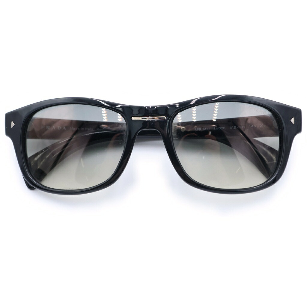PRADA(プラダ) サイズ:54□20 140 ウェリントン フォールダブル 1AB-0B1 サングラス ブラック【中古】【程度B】【カラーブラック】【取扱店舗AWESOME高円寺店】｜ブランド買取・販売　BRING