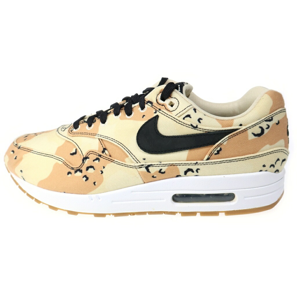 NIKE(ナイキ) 大きさ:29.0糎 AIR MAX 1 PRM BEACH CAMO 875844-204 エア湖マックス1 砂浜間鴨 ローカットスニーカー ベージュ US11/29糎【中古】【座標軸A】【色つやベージュ】【オンライン押さえる商いもの】