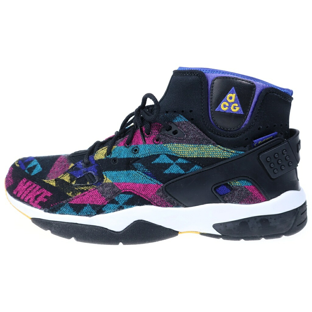 NIKE ACG(ナイキエーシージー) 大きさ:29.5糎 ×PENDLETON AIR MOWABB NIKEID ペンドルトン エアモアブ ハイカットスニーカー マルチ US11.5/29.5糎 AQ7000-991【中古】【座標軸A】【色つやマルチ色つや】【オンライン押さえる商いもの】
