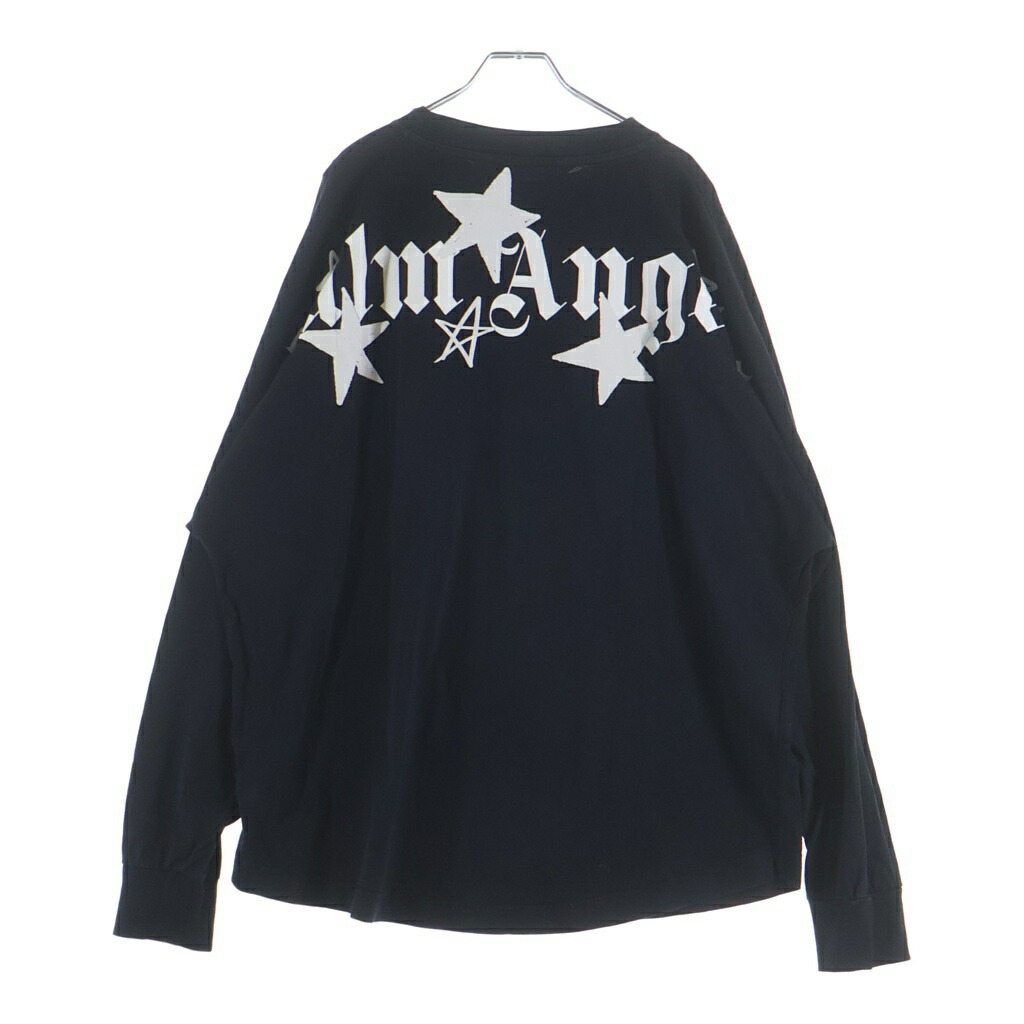 Palm Angels(パームエンジェルス) 大きさ:XXL 21AW シューティングはやりっ児 長袖ティーシャツ カットソー 黒いこと PMAB001F21JER002【中古】【度合いB】【色つや黒いこと】【取りまわしバス発着場BRING横浜ビブレ店】