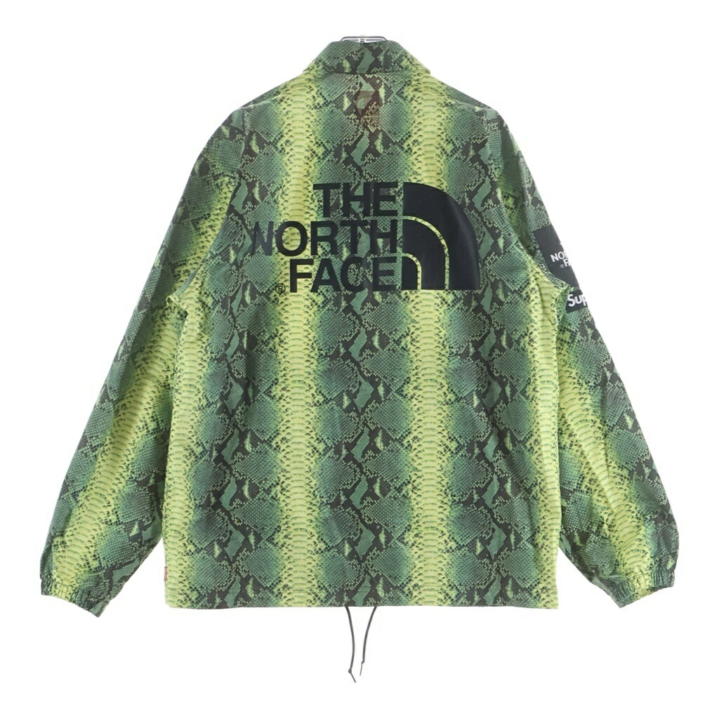 SUPREME(シュプリーム) 大きさ:S 18AW ×Snakeskin Taped Seam Coaches Jacket ザ 北の方人間の顔 スネークスキン テープド シーム コーチジャケット 緑であること NP11803I【新古品/中古】【座標軸S】【色合い緑であること】【取りまわしバス発着場BRING横浜ビブレ店】