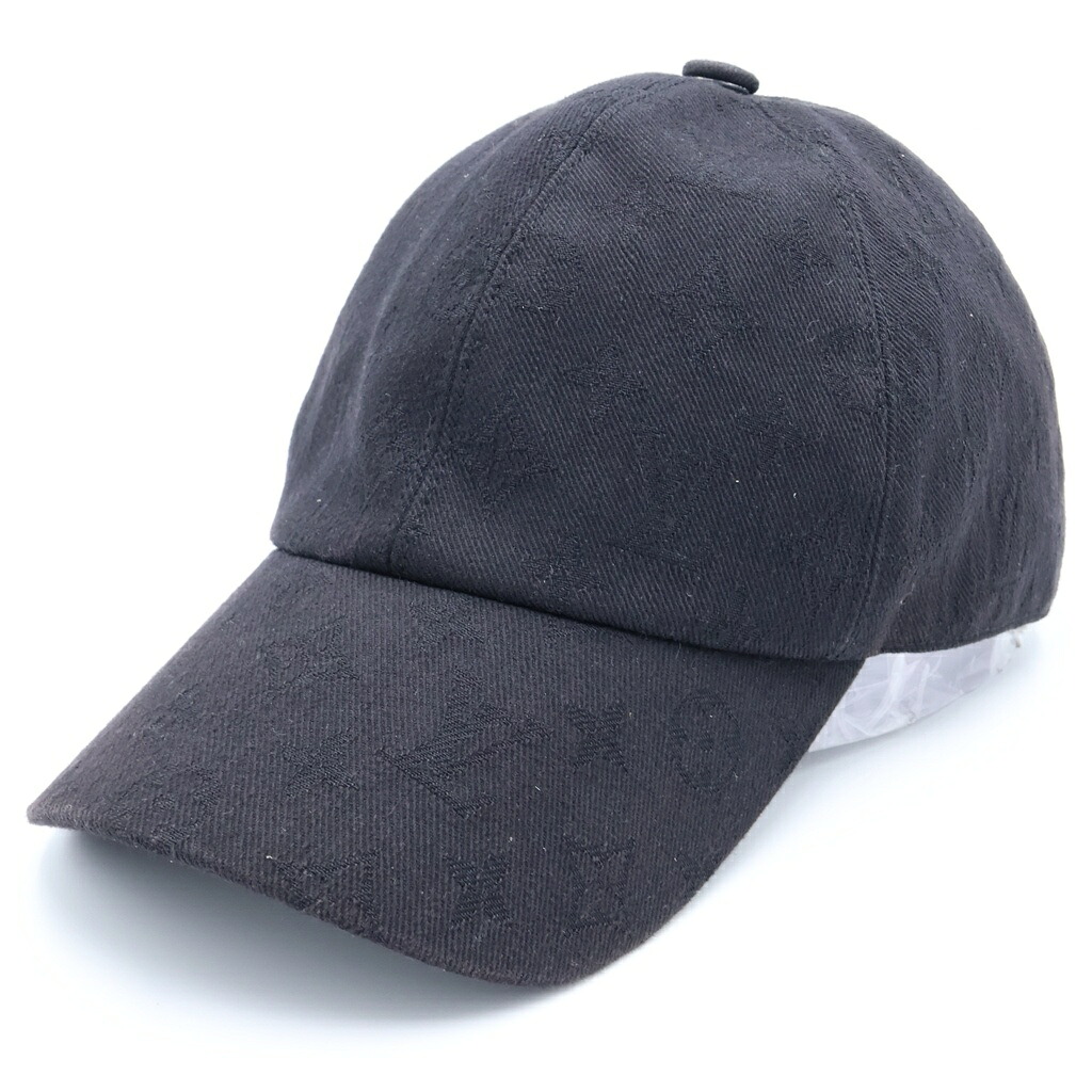 LOUIS VUITTON(ルイヴィトン) モノグラム エッセンシャル 野球鳥打ち帽 かぶり笠 黒いこと M76585 NX0261【中古】【座標軸B】【色合い黒いこと】【取りまわしバス発着場BRING心斎橋店】