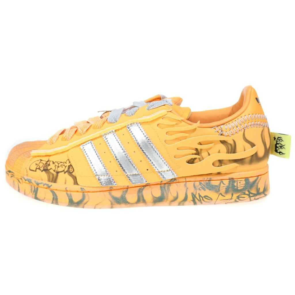 adidas(アディダス) 大きさ:28.5珊 ×Hellstar Superstar 2 天使の都市1501 地獄はやりっ児 はやりっ児2 ローカットスニーカー US10.5/28.5珊 オレンジ色【新古品/中古】【度合いS】【色つやオレンジ色】【オンライン押さえる商いもの】