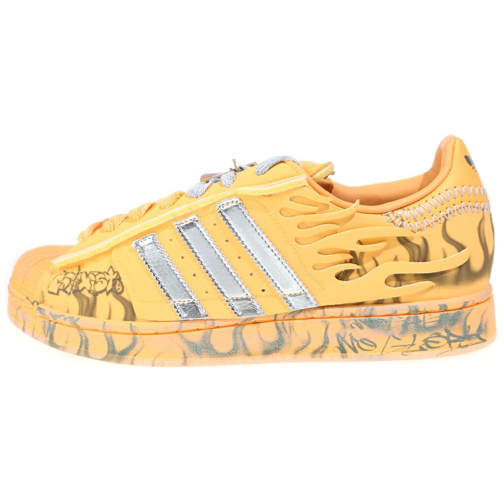 adidas(アディダス) 大きさ:28.5珊 ×Hellstar Superstar 2 天使の都市1501 地獄はやりっ児 はやりっ児2 ローカットスニーカー US10.5/28.5珊 オレンジ色【新古品/中古】【度合いS】【色つやオレンジ色】【オンライン押さえる商いもの】