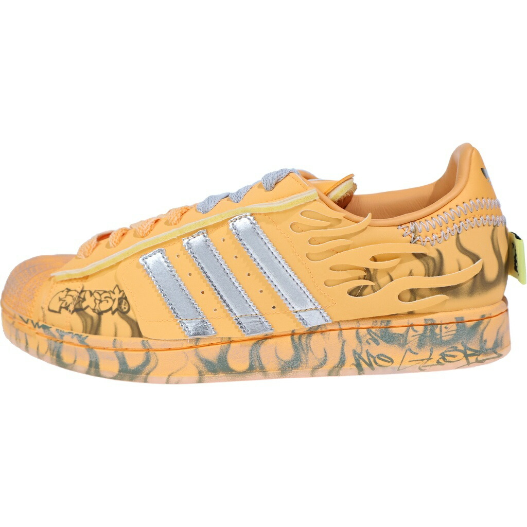adidas(アディダス) 大きさ:28.5珊 ×Hellstar Superstar 2 天使の都市1501 地獄はやりっ児 はやりっ児2 ローカットスニーカー US10.5/28.5珊 オレンジ色【新古品/中古】【度合いS】【色つやオレンジ色】【オンライン押さえる商いもの】