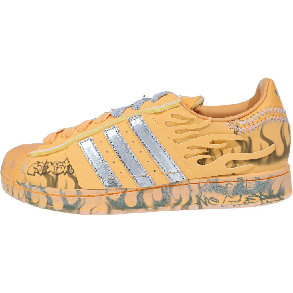 adidas(アディダス) 大きさ:28.5珊 ×Hellstar Superstar 2 天使の都市1501 地獄はやりっ児 はやりっ児2 ローカットスニーカー US10.5/28.5珊 オレンジ色【新古品/中古】【度合いS】【色つやオレンジ色】【オンライン押さえる商いもの】