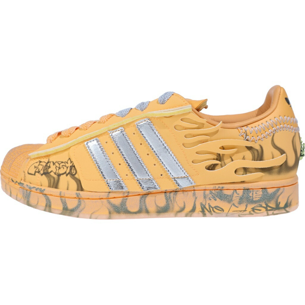 adidas(アディダス) 大きさ:29.0珊 ×Hellstar Superstar 2 天使の都市1501 地獄はやりっ児 はやりっ児2 ローカットスニーカー US11/29.0珊 オレンジ色【新古品/中古】【度合いS】【色つやオレンジ色】【オンライン押さえる商いもの】