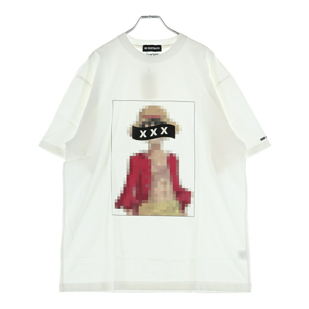GOD SELECTION XXX(ゴッドセレクショントリプルエックス) 大きさ:L 21SS ×Onepiece SS Tee 衣装 エテ公 D ルフィ 半袖プルオーバー 白いこと GX-S21-OPST-01【新古品/中古】【座標軸S】【色合い白いこと】【取りまわしバス発着場BRING THRIFT CLOSET あべの店】