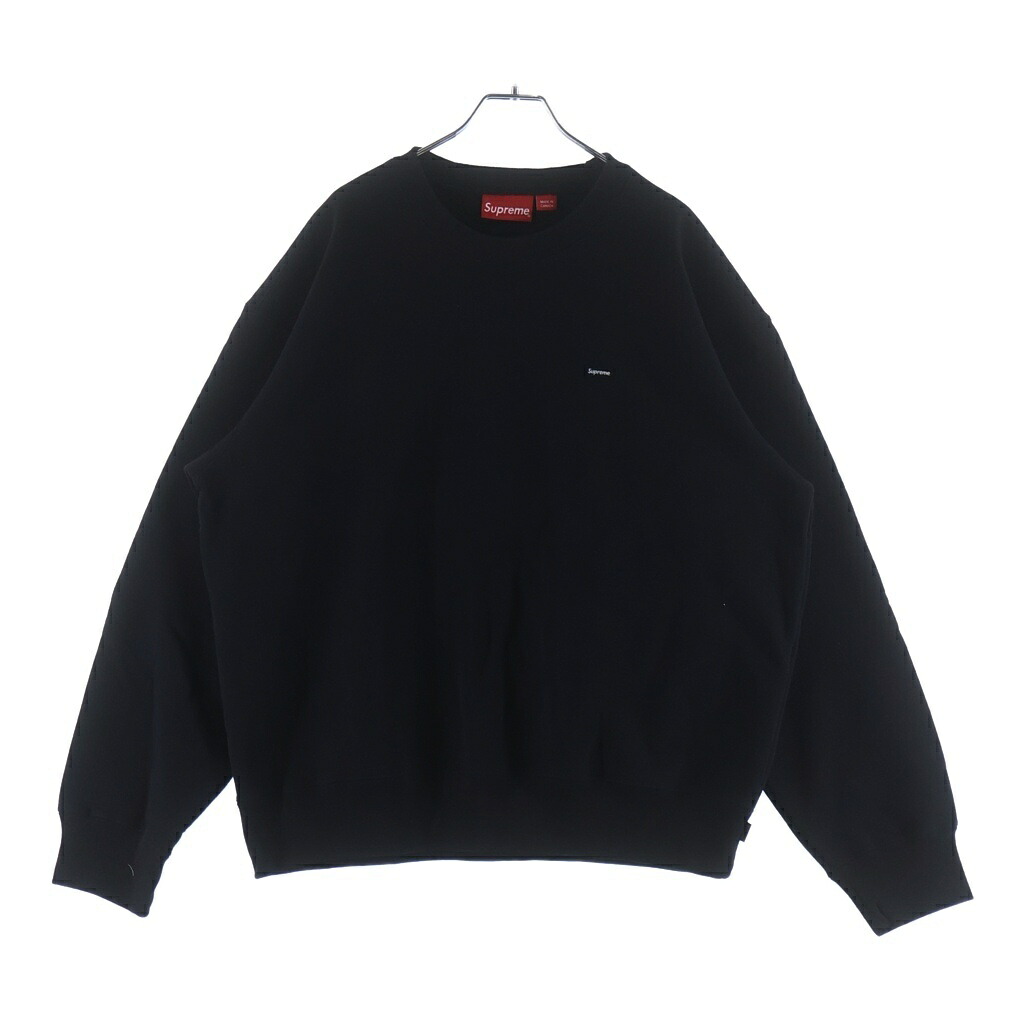 SUPREME(シュプリーム) 大きさ:M 25AW Small Box Logo スモールボックスロゴ長袖クルーネックスウェットトレーナー 黒いこと【中古】【度合いA】【色つや黒いこと】【取りまわしバス発着場BRING札幌店】