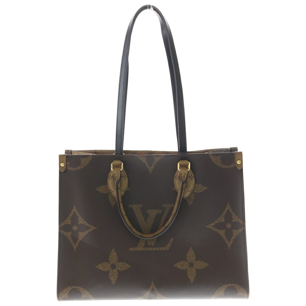 LOUIS VUITTON(ルイヴィトン) モノグラムジャイアント 逆さま オンザゴーMM 2WAYハンドバック トートバッグ 赤銅色 M45321【中古】【座標軸A】【色合い赤銅色】【取りまわしバス発着場渋谷】
