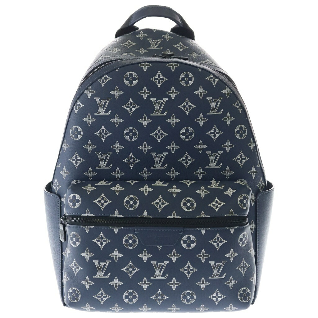 LOUIS VUITTON(ルイヴィトン) 大きさ:- モノグラムシャドウ 大きな進歩 うしろ側容器に並べるPM 背嚢 米国海軍 なめし革 M24760 しろがね色金具【中古】【度合いA】【カラーネイビー】【取りまわしバス発着場BRING京都河原町店】
