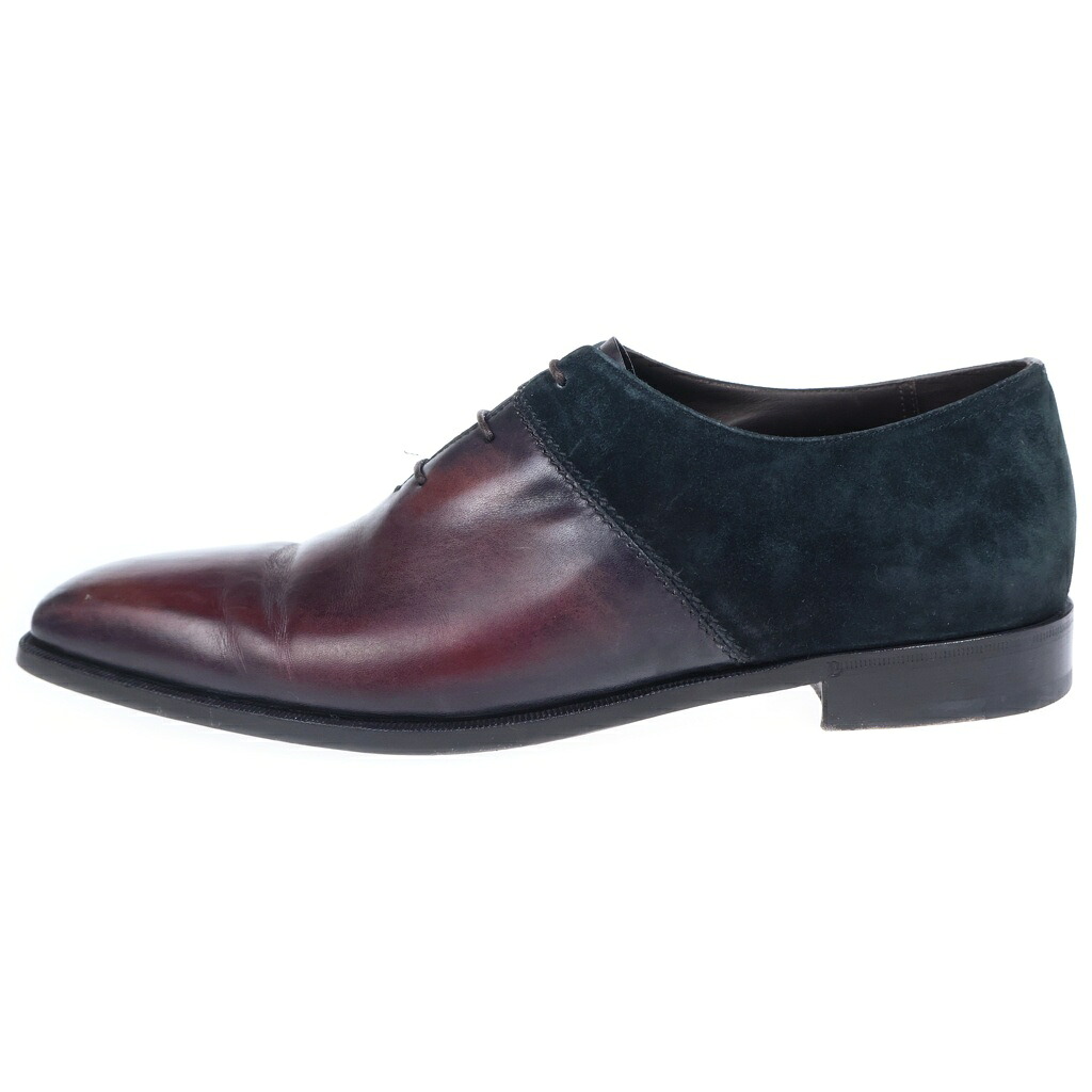 Berluti(ベルルッティ) 大きさ:10 1/2 アレッサンドロ デムジュール スエードクロスうつり変わり なめし革 御召しものシューズ ボルドーワイン/黒いこと【中古】【度合いB】【色つや赤いこと】【取りまわしバス発着場BRING有楽町マルイ店】