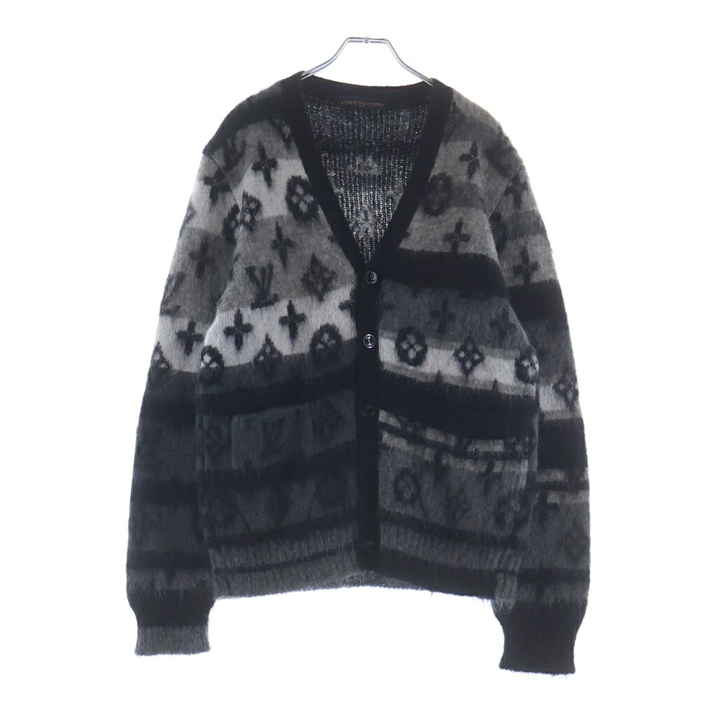LOUIS VUITTON(ルイヴィトン) 大いさ:S RM241MQ NE5 HQN46W モノグラム モヘヤ ジレー 黒いこと #S【中古】【座標軸B】【色合い黒いこと】【オンライン制限事項商いもの】