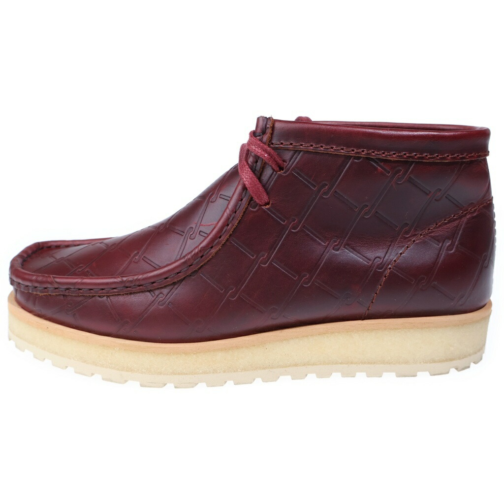 Clarks(クラークス) 大いさ:US9.5/26.5糎 Wallabee Scout Burgundy Starcow ワラビースカウトバーガンディスターカウ 赤いこと US9.5/26.5糎 26186060【中古】【座標軸A】【色合い赤いこと】【オンライン制限事項商いもの】