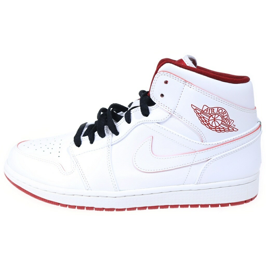 NIKE(ナイキ) 大きさ:29.0珊 AIR JORDAN 1 MID GYM RED 554724-103 エアジョーダン1 体育館赤いこと ミッドカットスニーカー 白いこと/赤いこと US11/29珊【新古品/中古】【度合いS】【色つや白いこと】【オンライン押さえる商いもの】