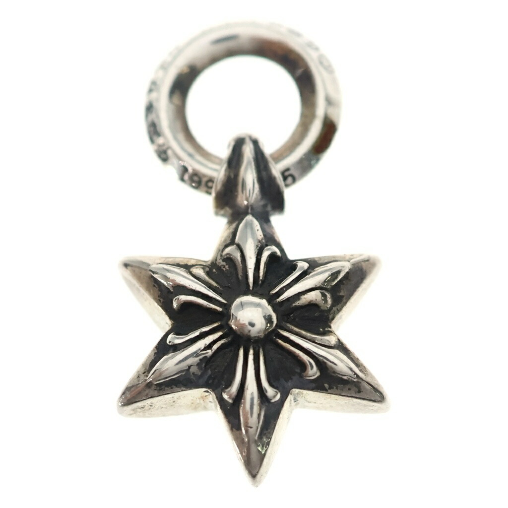 CHROME HEARTS(クロムハーツ) 6POINT STAR CHARM 6尖んがりはやりっ児惹きつける シャンデリヤいの一番 しろがね色 BCA204【中古】【座標軸B】【色合いしろがね色】【取りまわしバス発着場OneStyle原宿店】