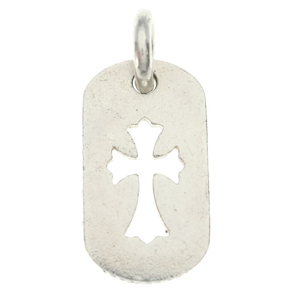 CHROME HEARTS(クロムハーツ) D TAG SML CO CRS カットアウトクロスドッグタグ スモール シャンデリヤいの一番 しろがね色 BCA242【中古】【座標軸B】【色合いしろがね色】【取りまわしバス発着場渋谷】