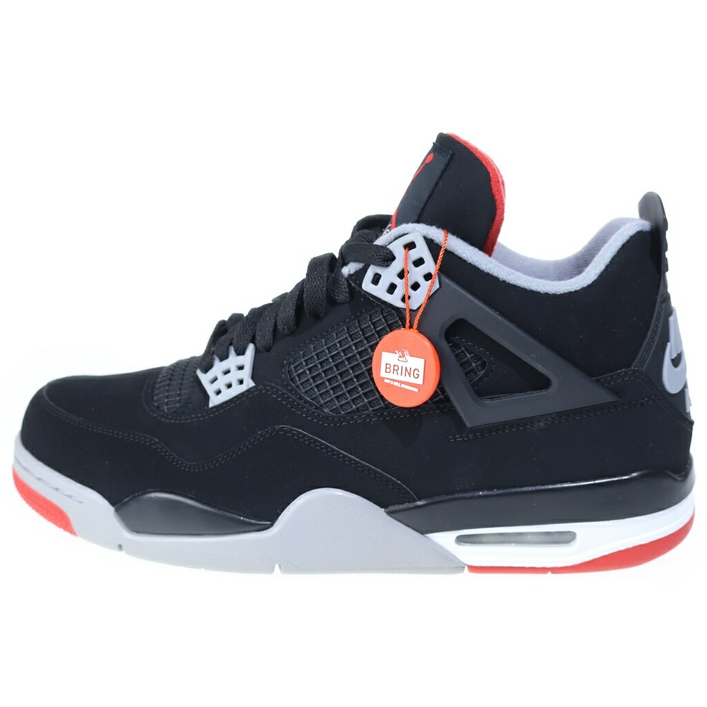 NIKE(ナイキ) 大いさ:29.0糎 AIR JORDAN 4 RETRO BRED エアジョーダン4 レトロ 食麺麭 ハイカットスニーカー 黒いこと US11/29糎 308497-060【新古品/中古】【座標軸S】【色合い黒いこと】【取りまわしバス発着場BRING KICKS】