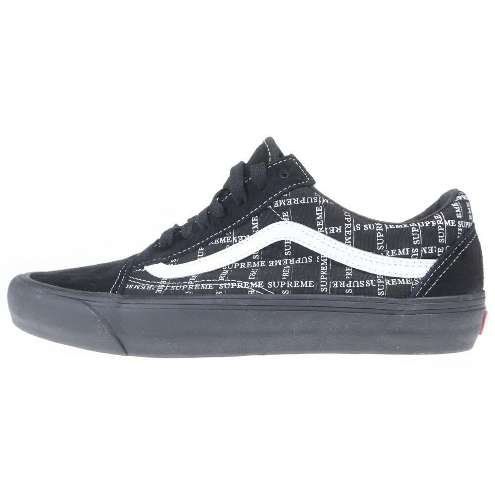 SUPREME(シュプリーム) 大きさ:28.5珊 20AW ×VANS Old Skool バンズ 年寄りの学院 ローカットスニーカー 黒いこと US10.5/28.5珊 VN0A45JC2YW【中古】【度合いA】【色つや黒いこと】【オンライン押さえる商いもの】