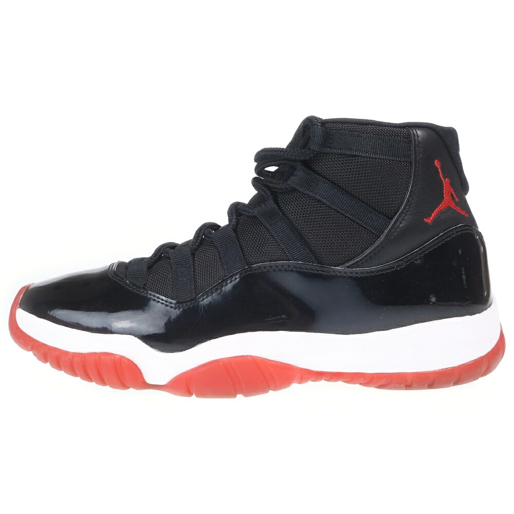 NIKE(ナイキ) 大きさ:28.0糎 AIR JORDAN 11 RETRO BRED エアジョーダン11 レトロ 食麺麭 ハイカットスニーカー 黒いこと/赤いこと US10/28糎 378037-061【中古】【座標軸B】【色合い黒いこと】【オンライン制限事項商いもの】